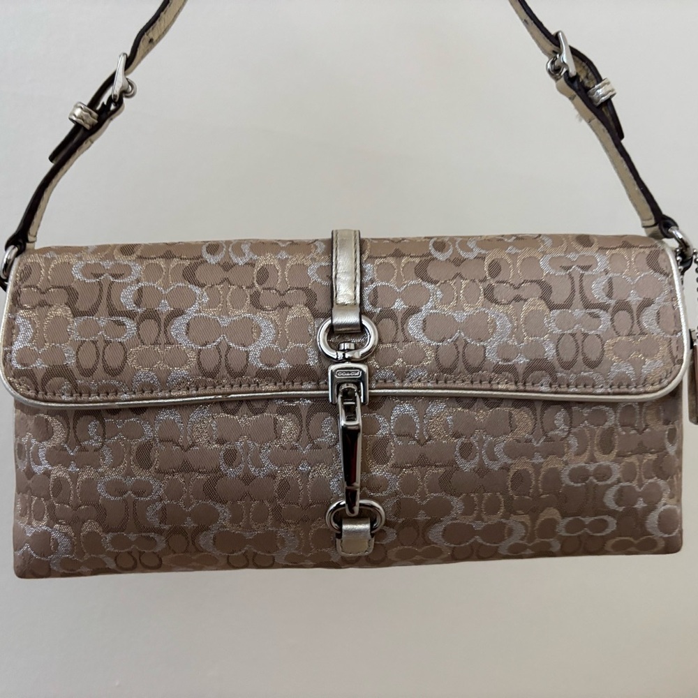 Coach Gold 8946 Hampton Metallic Optic Demi Y2K Purse